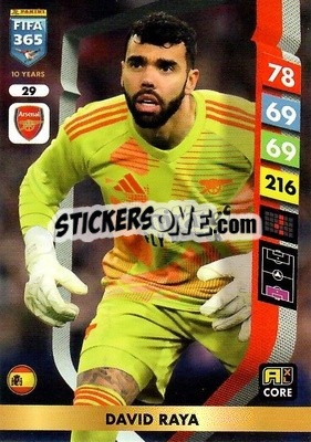 Sticker David Raya - FIFA 365: 2024-2025. Adrenalyn XL
 n. 29 - Panini