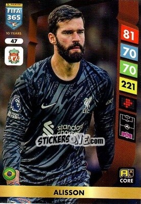 Cromo Alisson - FIFA 365: 2024-2025. Adrenalyn XL
 n. 47 - Panini