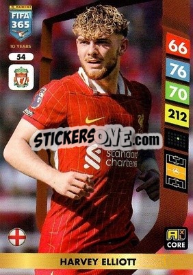 Cromo Harvey Elliott - FIFA 365: 2024-2025. Adrenalyn XL
 n. 54 - Panini