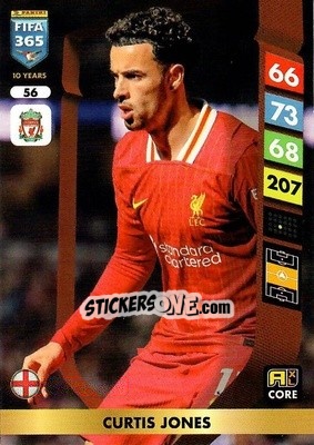 Sticker Curtis Jones - FIFA 365: 2024-2025. Adrenalyn XL
 n. 56 - Panini