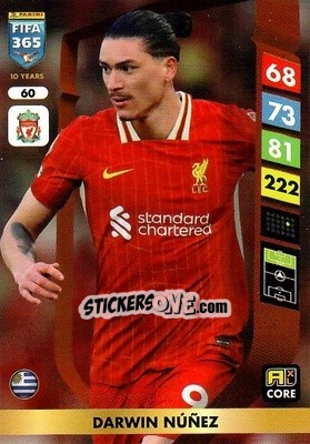Cromo Darwin Núñez - FIFA 365: 2024-2025. Adrenalyn XL
 n. 60 - Panini