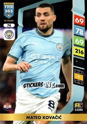 Figurina Mateo Kovačić - FIFA 365: 2024-2025. Adrenalyn XL
 n. 74 - Panini