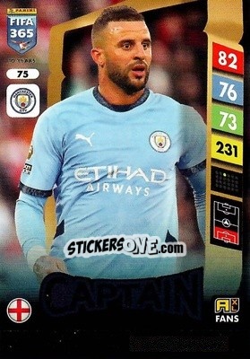 Sticker Kyle Walker - FIFA 365: 2024-2025. Adrenalyn XL
 n. 75 - Panini