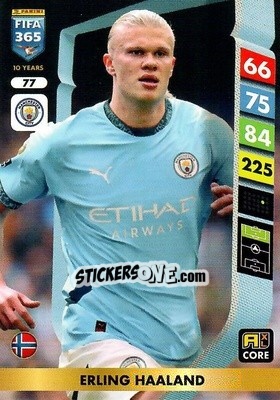 Cromo Erling Haaland - FIFA 365: 2024-2025. Adrenalyn XL
 n. 77 - Panini