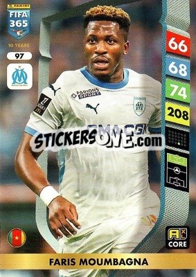 Sticker Faris Moumbagna - FIFA 365: 2024-2025. Adrenalyn XL
 n. 97 - Panini