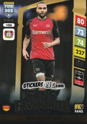 Sticker Jonathan Tah - FIFA 365: 2024-2025. Adrenalyn XL
 n. 106 - Panini