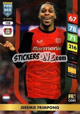 Cromo Jeremie Frimpong - FIFA 365: 2024-2025. Adrenalyn XL
 n. 110 - Panini