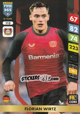 Cromo Florian Wirtz - FIFA 365: 2024-2025. Adrenalyn XL
 n. 113 - Panini
