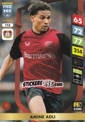 Sticker Amine Adli - FIFA 365: 2024-2025. Adrenalyn XL
 n. 115 - Panini