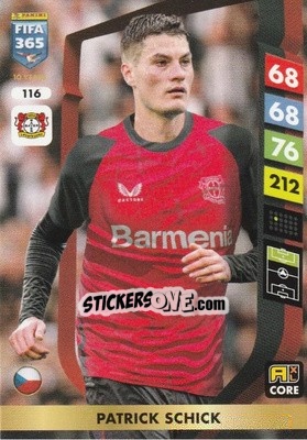 Sticker Patrik Schick - FIFA 365: 2024-2025. Adrenalyn XL
 n. 116 - Panini