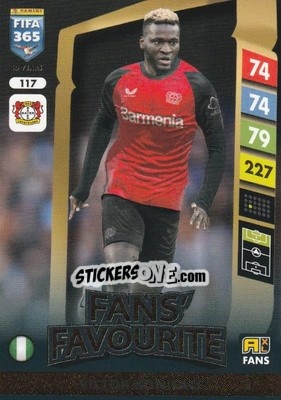 Sticker Victor Boniface - FIFA 365: 2024-2025. Adrenalyn XL
 n. 117 - Panini