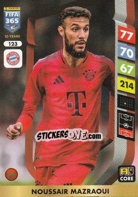 Cromo Noussair Mazraoui - FIFA 365: 2024-2025. Adrenalyn XL
 n. 123 - Panini