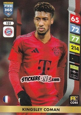 Sticker Kingsley Coman - FIFA 365: 2024-2025. Adrenalyn XL
 n. 131 - Panini