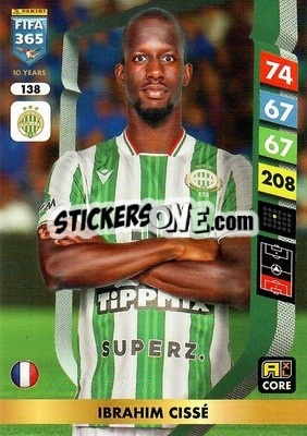 Cromo Ibrahim Cissé - FIFA 365: 2024-2025. Adrenalyn XL
 n. 138 - Panini