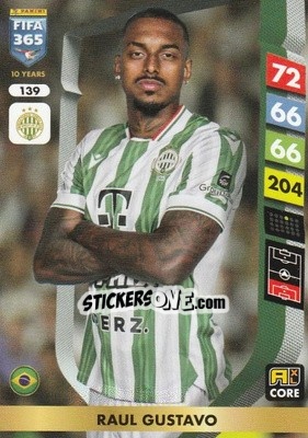 Cromo Raul Gustavo - FIFA 365: 2024-2025. Adrenalyn XL
 n. 139 - Panini