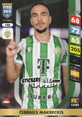 Cromo Cébrails Makreckis - FIFA 365: 2024-2025. Adrenalyn XL
 n. 146 - Panini