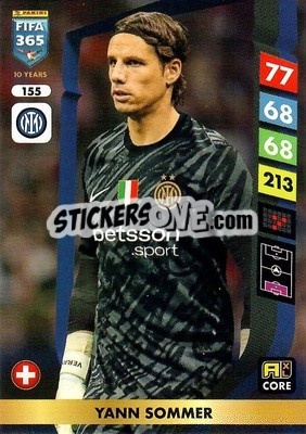Figurina Yann Sommer - FIFA 365: 2024-2025. Adrenalyn XL
 n. 155 - Panini