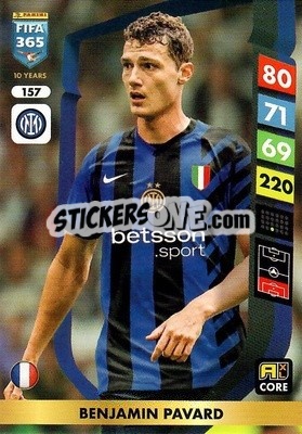 Sticker Benjamin Pavard - FIFA 365: 2024-2025. Adrenalyn XL
 n. 157 - Panini