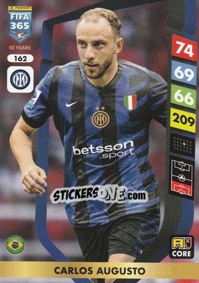 Figurina Carlos Augusto - FIFA 365: 2024-2025. Adrenalyn XL
 n. 162 - Panini
