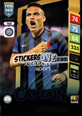 Figurina Lautaro Martínez - FIFA 365: 2024-2025. Adrenalyn XL
 n. 165 - Panini