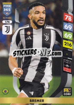 Cromo Bremer - FIFA 365: 2024-2025. Adrenalyn XL
 n. 174 - Panini