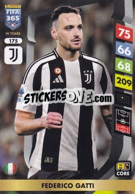 Cromo Federico Gatti - FIFA 365: 2024-2025. Adrenalyn XL
 n. 175 - Panini