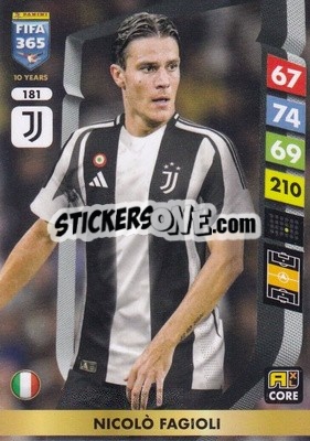 Figurina Nicolò Fagioli - FIFA 365: 2024-2025. Adrenalyn XL
 n. 181 - Panini