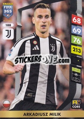 Figurina Arkadiusz Milik - FIFA 365: 2024-2025. Adrenalyn XL
 n. 188 - Panini