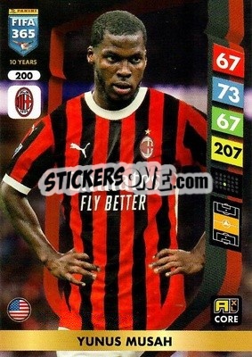 Cromo Yunus Musah - FIFA 365: 2024-2025. Adrenalyn XL
 n. 200 - Panini