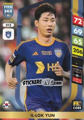 Cromo Yun Il-lok - FIFA 365: 2024-2025. Adrenalyn XL
 n. 212 - Panini