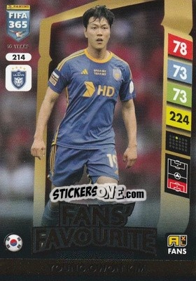 Figurina Kim Young-gwon - FIFA 365: 2024-2025. Adrenalyn XL
 n. 214 - Panini