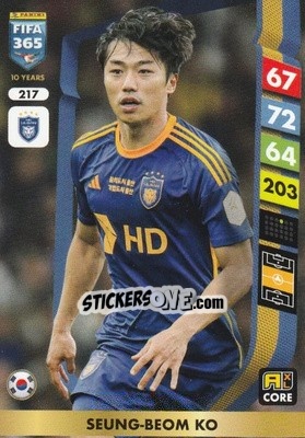 Cromo Ko Seung-beom - FIFA 365: 2024-2025. Adrenalyn XL
 n. 217 - Panini