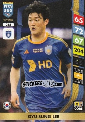 Cromo Lee Gyu-sung - FIFA 365: 2024-2025. Adrenalyn XL
 n. 218 - Panini