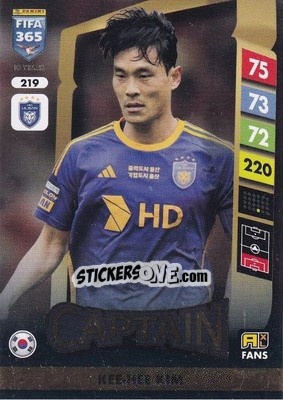 Cromo Kim Kee-hee - FIFA 365: 2024-2025. Adrenalyn XL
 n. 219 - Panini