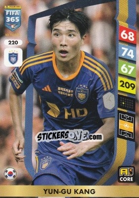 Cromo Kang Yun-gu - FIFA 365: 2024-2025. Adrenalyn XL
 n. 220 - Panini