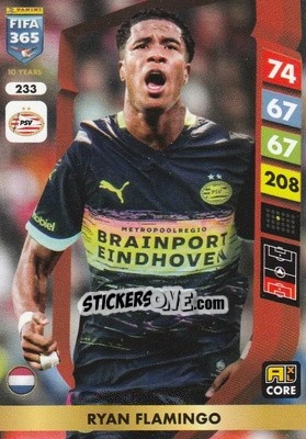 Sticker Ryan Flamingo - FIFA 365: 2024-2025. Adrenalyn XL
 n. 233 - Panini