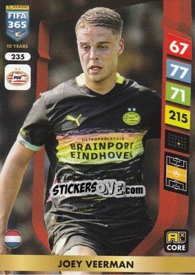 Figurina Joey Veerman - FIFA 365: 2024-2025. Adrenalyn XL
 n. 235 - Panini
