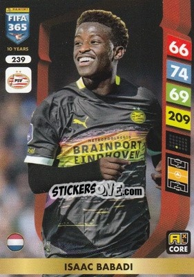 Figurina Isaac Babadi - FIFA 365: 2024-2025. Adrenalyn XL
 n. 239 - Panini