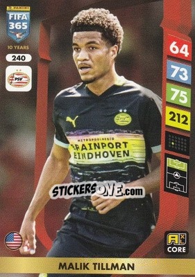 Sticker Malik Tillman - FIFA 365: 2024-2025. Adrenalyn XL
 n. 240 - Panini