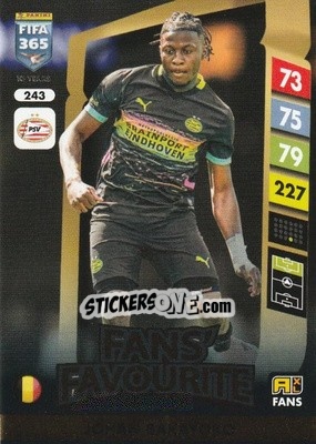 Cromo Johan Bakayoko - FIFA 365: 2024-2025. Adrenalyn XL
 n. 243 - Panini