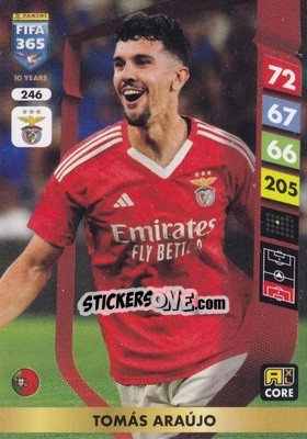 Cromo Tomás Araújo - FIFA 365: 2024-2025. Adrenalyn XL
 n. 246 - Panini