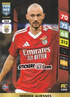 Cromo Fredrik Aursnes - FIFA 365: 2024-2025. Adrenalyn XL
 n. 254 - Panini