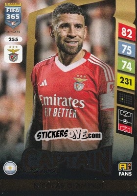 Figurina Nicolás Otamendi - FIFA 365: 2024-2025. Adrenalyn XL
 n. 255 - Panini