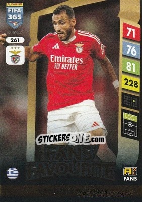 Sticker Vangelis Pavlidis - FIFA 365: 2024-2025. Adrenalyn XL
 n. 261 - Panini