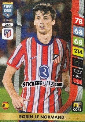 Sticker Robin Le Normand - FIFA 365: 2024-2025. Adrenalyn XL
 n. 264 - Panini