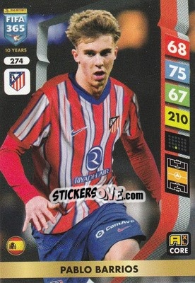 Sticker Pablo Barrios - FIFA 365: 2024-2025. Adrenalyn XL
 n. 274 - Panini