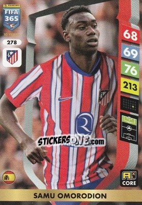 Sticker Samu Omorodion - FIFA 365: 2024-2025. Adrenalyn XL
 n. 278 - Panini