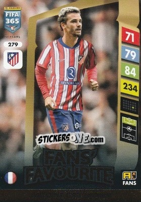 Sticker Antoine Griezmann - FIFA 365: 2024-2025. Adrenalyn XL
 n. 279 - Panini