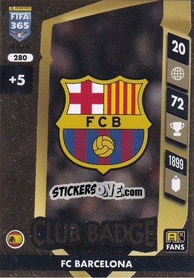 Sticker Club Badge - FIFA 365: 2024-2025. Adrenalyn XL
 n. 280 - Panini