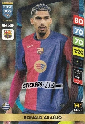 Cromo Ronald Araújo - FIFA 365: 2024-2025. Adrenalyn XL
 n. 283 - Panini